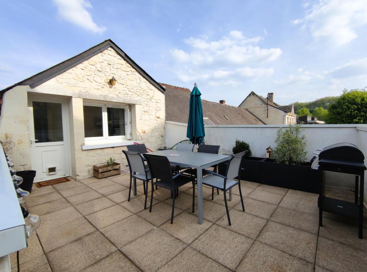 Gîte La p'tite terrasse Chinon centre Esterno foto