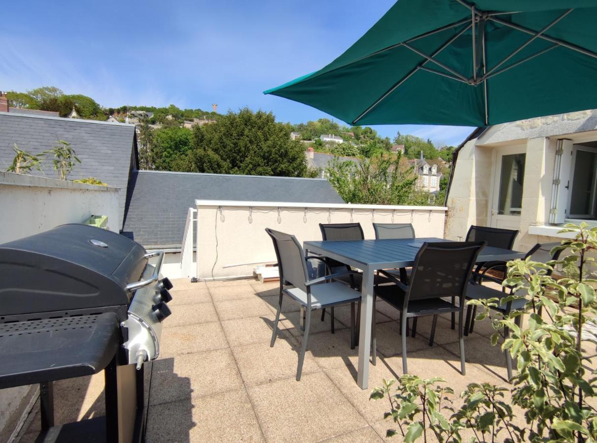 Gîte La p'tite terrasse Chinon centre Esterno foto